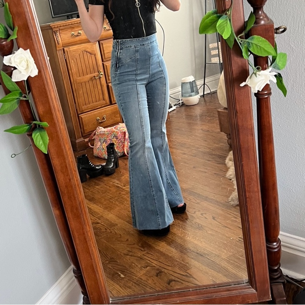 Jealous Tomato/Flying Tomato High Rise Flare Jeans … Gem